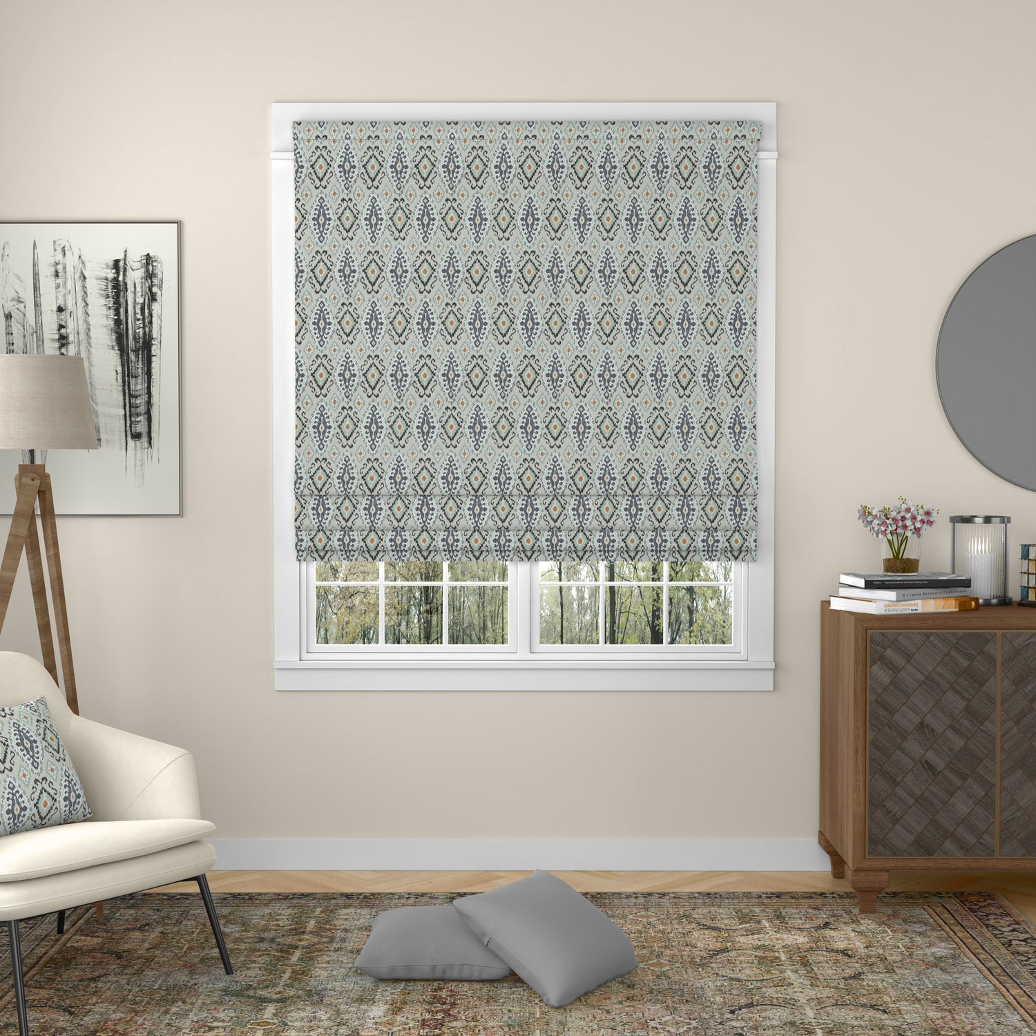 ANTE DECOR Jakarta Made To Measure Roman Blind Dove Grey