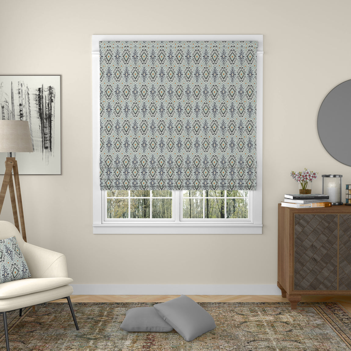 ANTE DECOR Jakarta Made To Measure Roman Blind Dove Grey