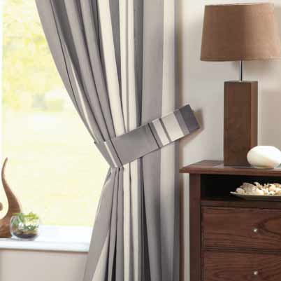 Whitworth Lined Ready Made Eyelet Curtains Charcoal
