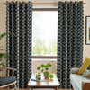 Orla Kiely Jumbo Linear Stem Made to Measure Curtain Liquorice