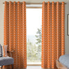 Orla Kiely Jumbo Linear Stem Made to Measure Curtain Persimmon