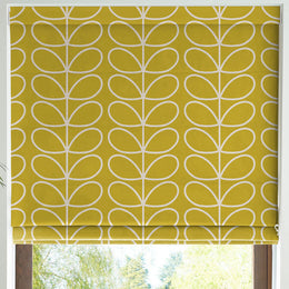 Orla Kiely Jumbo Linear Stem Made to Measure Roman Blind Sunflower