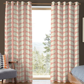 Orla Kiely Jumbo Solid Stem Made to Measure Curtain Pink