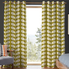Orla Kiely Jumbo Solid Stem Made to Measure Curtain Seagrass