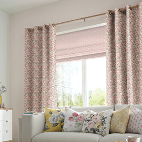 Cath Kidston Jumping Bunnies Made to Measure Curtain Blush