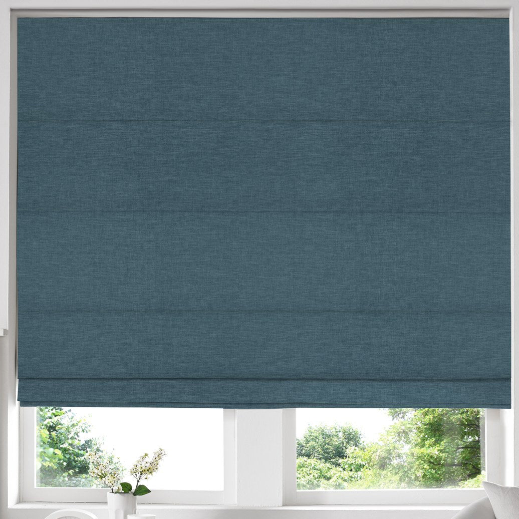 Willow Made to Measure Roman Blind Peacock