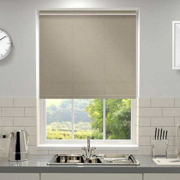 Kensington Plain Made to Measure Roller Blind Hessian