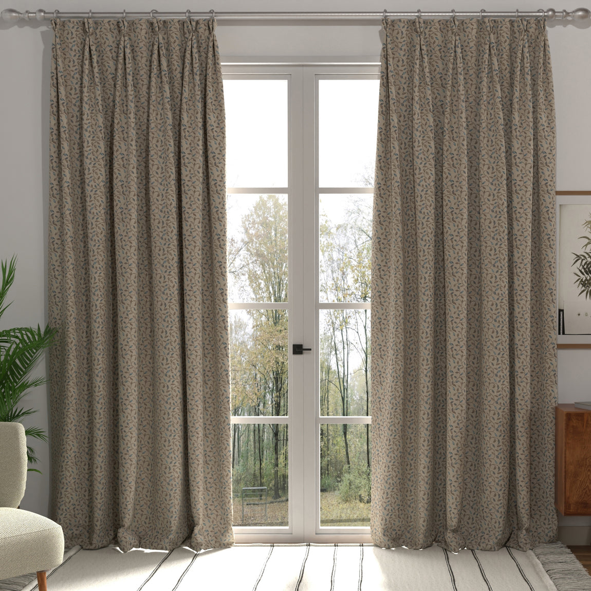 Kew Made to Measure Curtain Blue