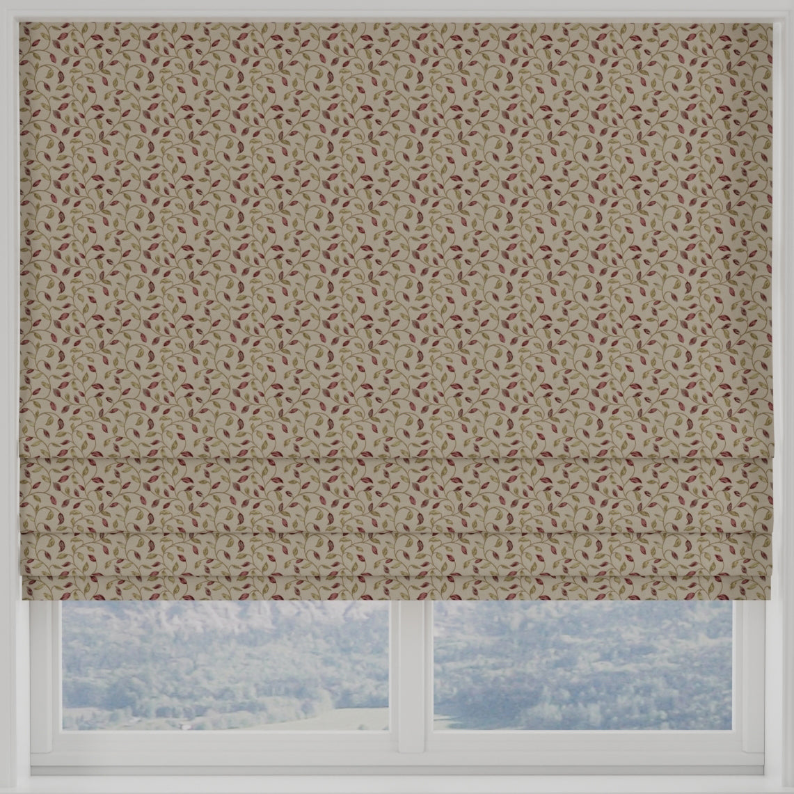 Kew Made to Measure Roman Blind Berry