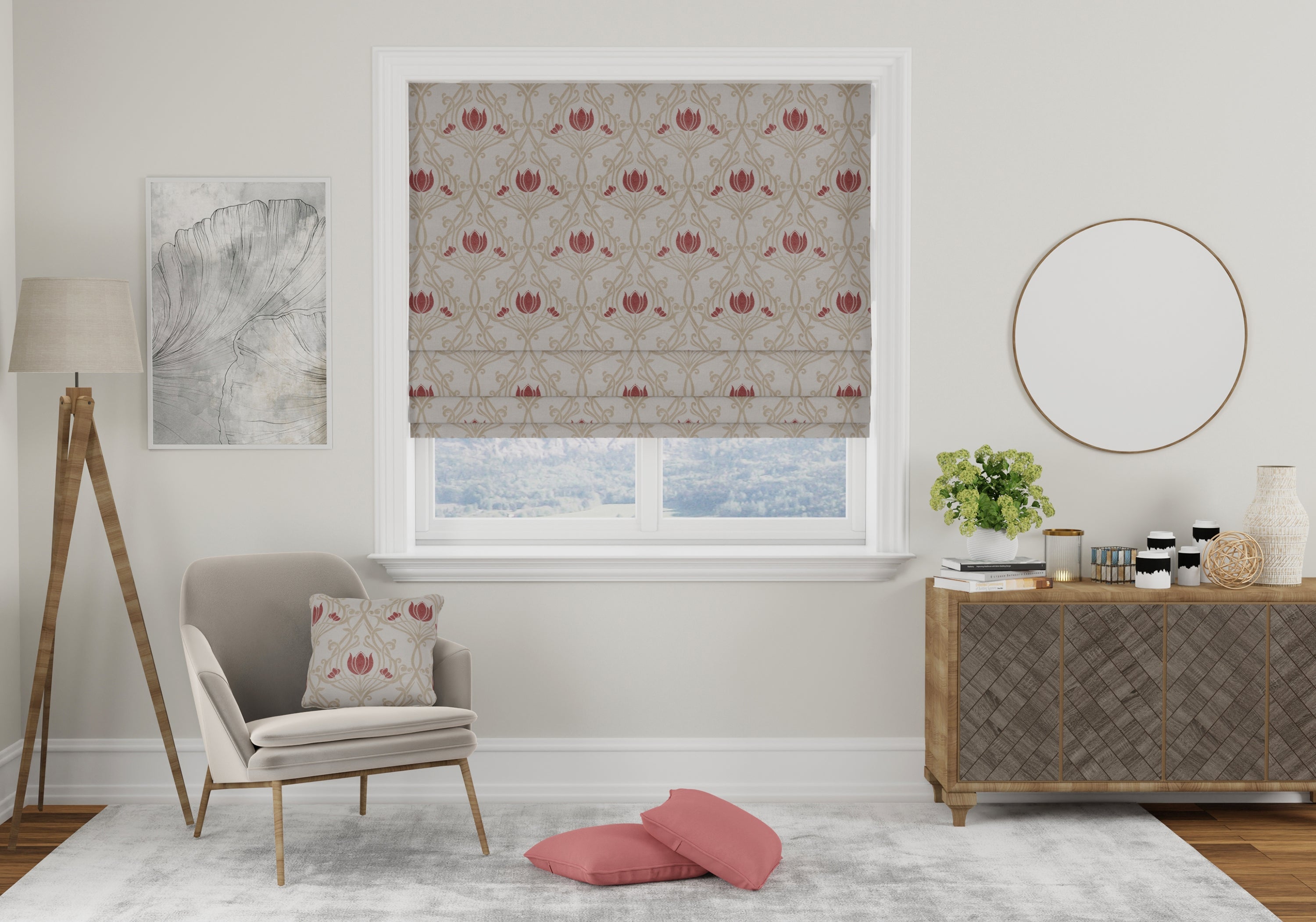 Lalique Made To Measure Roman Blind in Ruby 96 Brand Rating Terrys