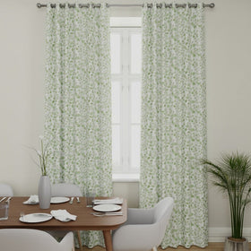 Leaf Made to Measure Curtain Green