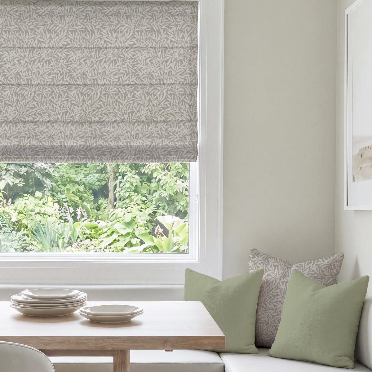 ANTE DECOR PREMIUM Leah Woven Made To Measure Roman Blind Linen