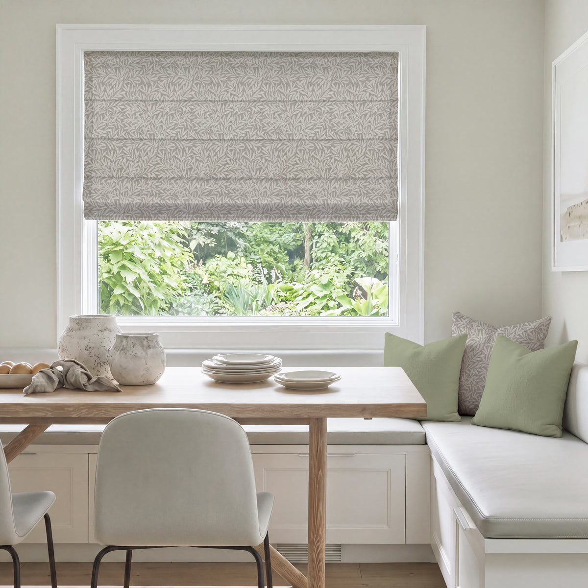 ANTE DECOR PREMIUM Leah Woven Made To Measure Roman Blind Linen