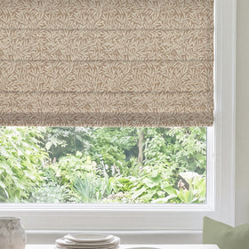 ANTE DECOR PREMIUM Leah Woven Made To Measure Roman Blind Sand