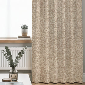 ANTE DECOR PREMIUM Leah Woven Made To Measure Curtains Sand