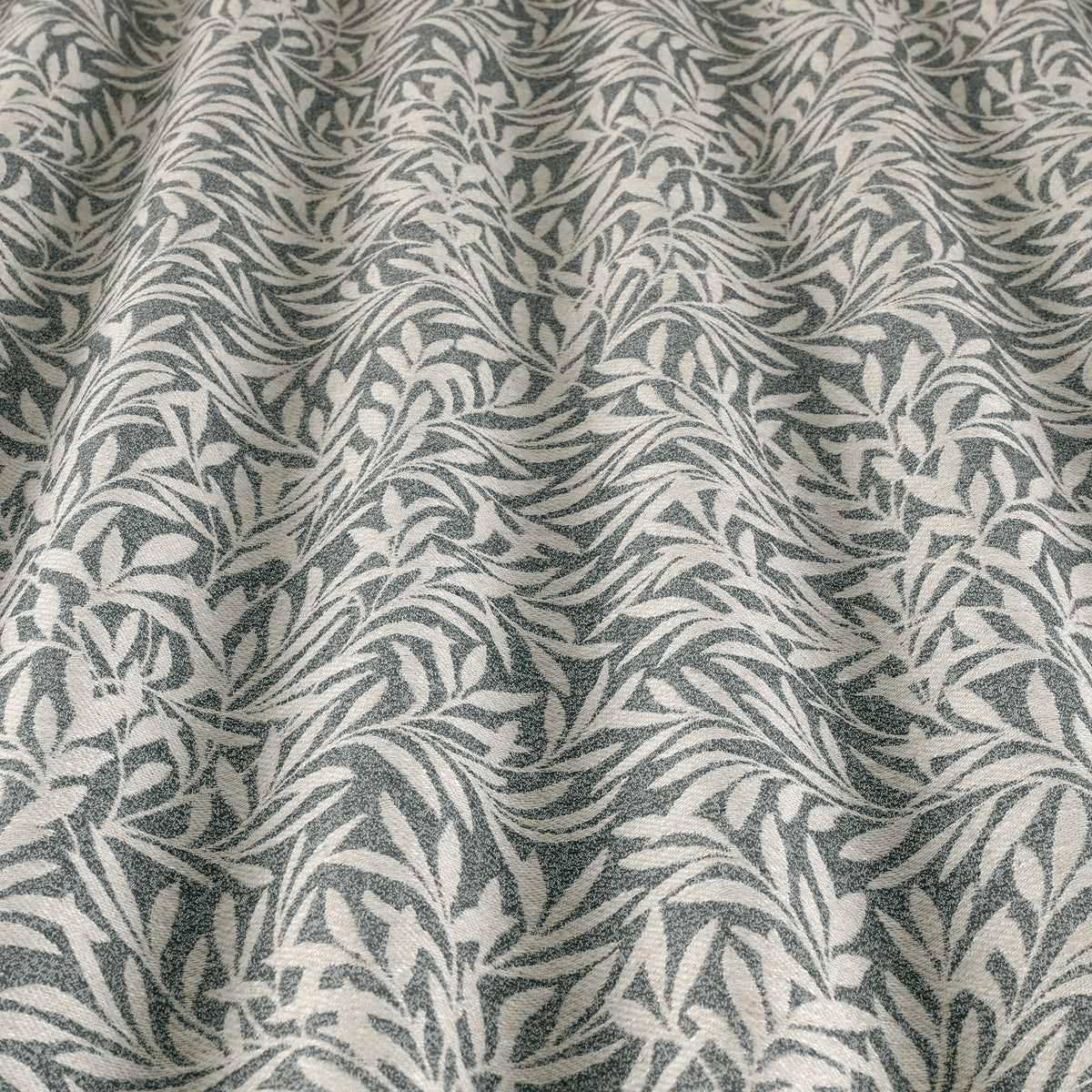 ANTE DECOR PREMIUM Leah Woven - Cotton/ Linen rich Fabric Col. Grey