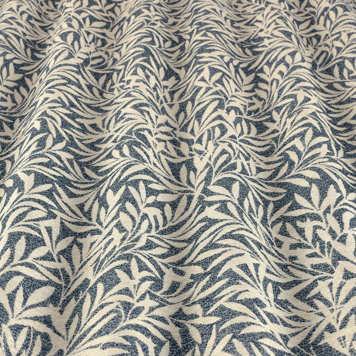 ANTE DECOR PREMIUM Leah Woven Fabric Navy Blue