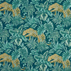 Prestigious Textiles Leopard Velvet Fabric Ocean