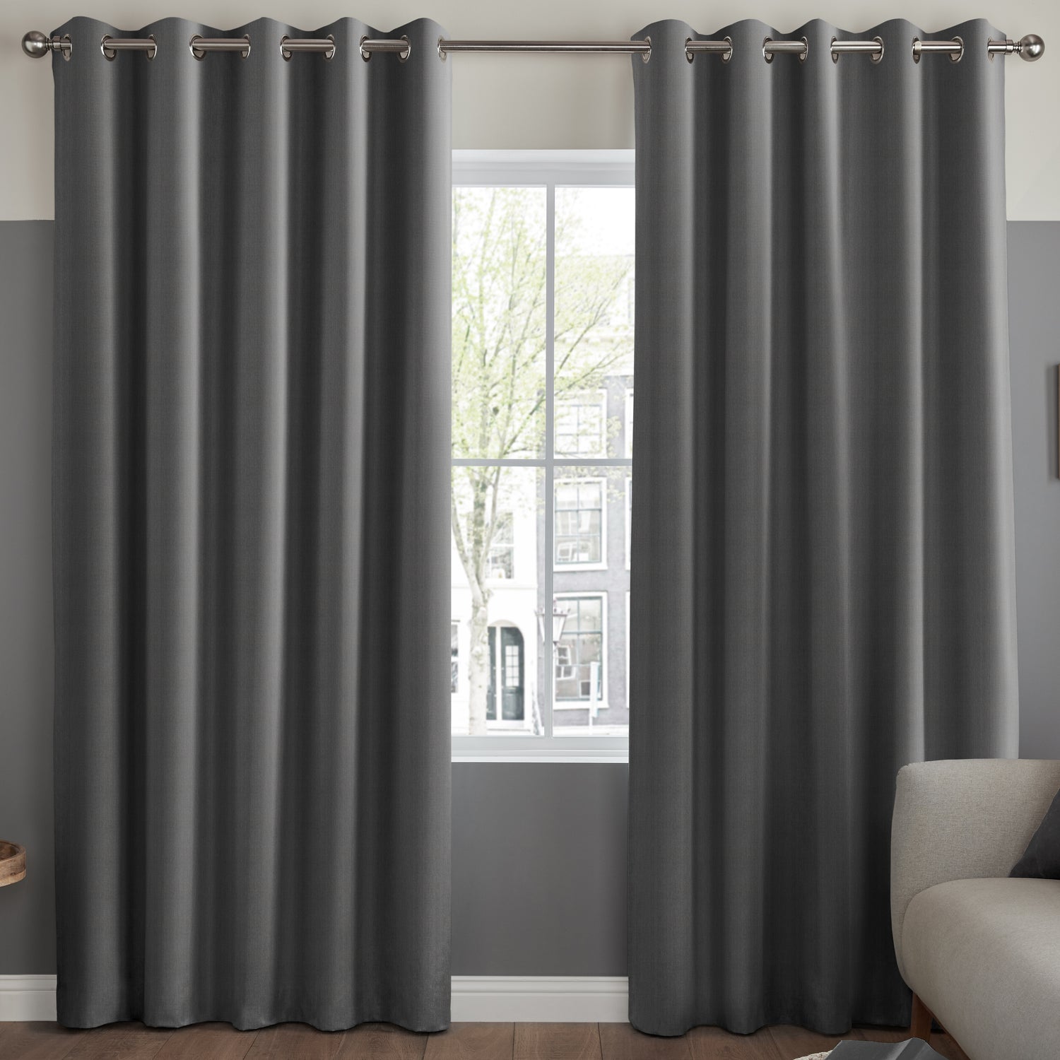 Lavery Made to Measure Curtain Charcoal
