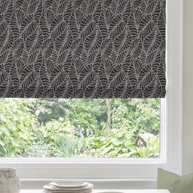 ANTE DECOR Lille Woven Made To Measure Roman Blind Black