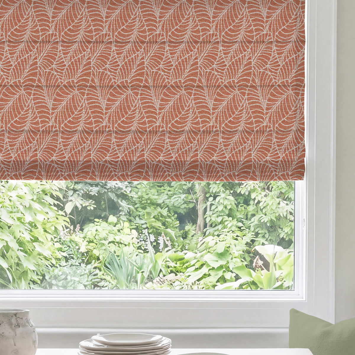 ANTE DECOR Lille Woven Made To Measure Roman Blind Boiler