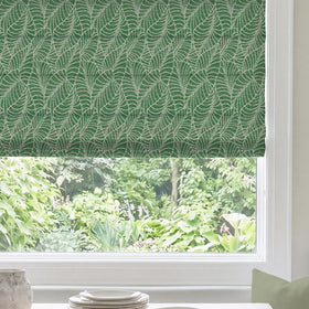 ANTE DECOR Lille Woven Made To Measure Roman Blind Green