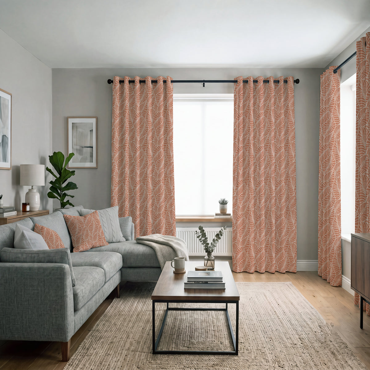 ANTE DECOR Lille Woven Made To Measure Curtains Boiler