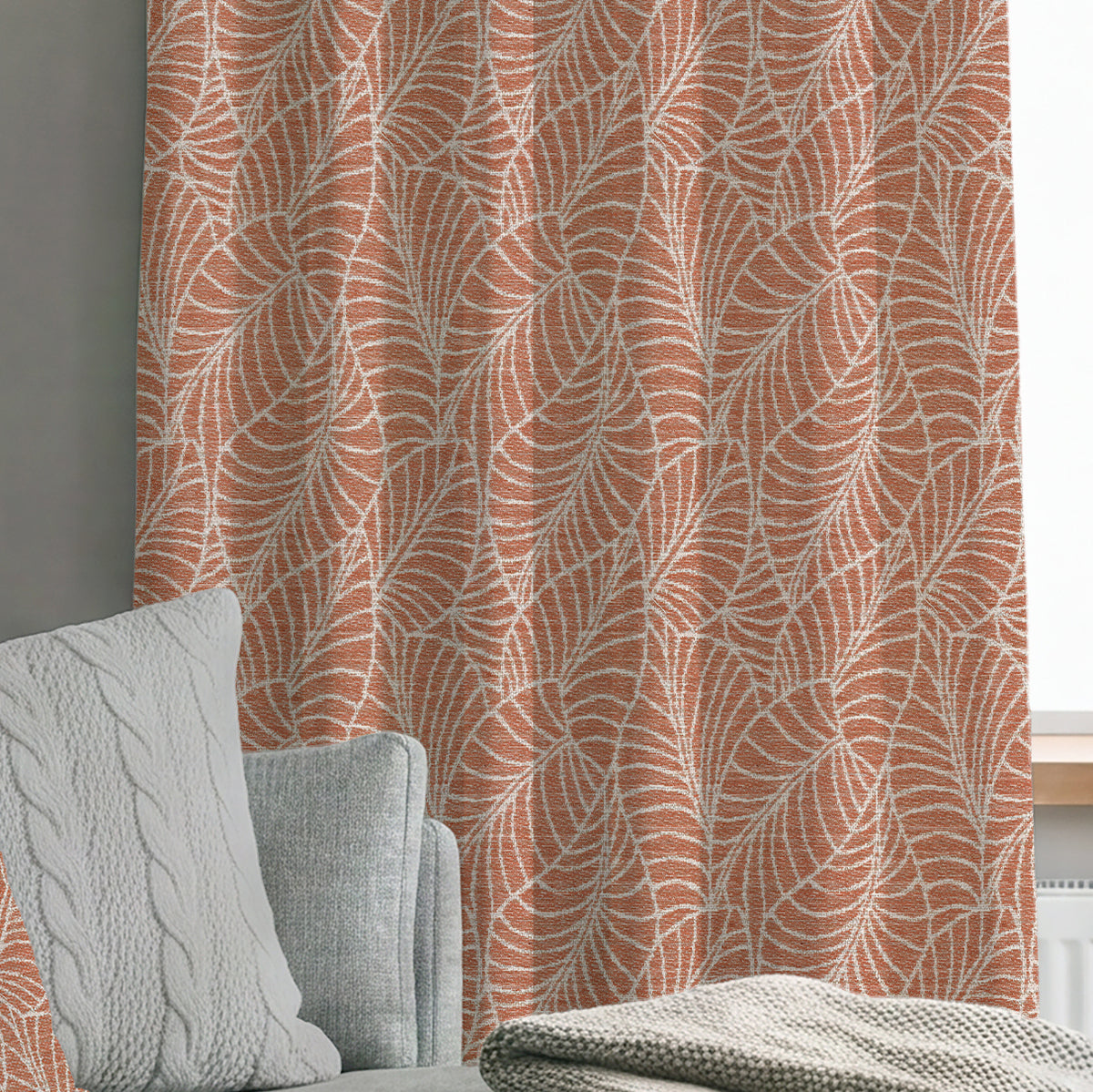 ANTE DECOR Lille Woven Made To Measure Curtains Boiler