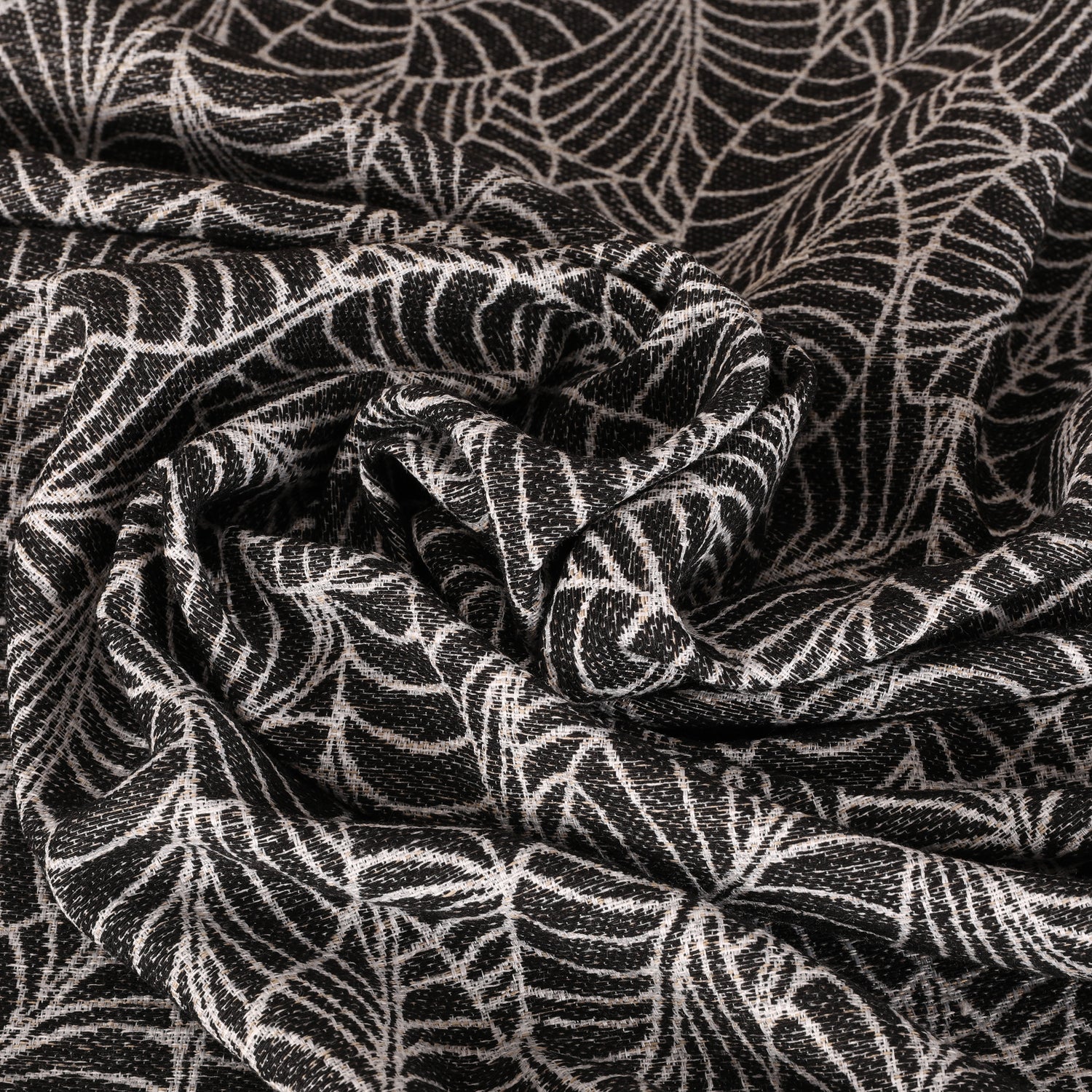 ANTE DECOR Lille Woven Fabric Black