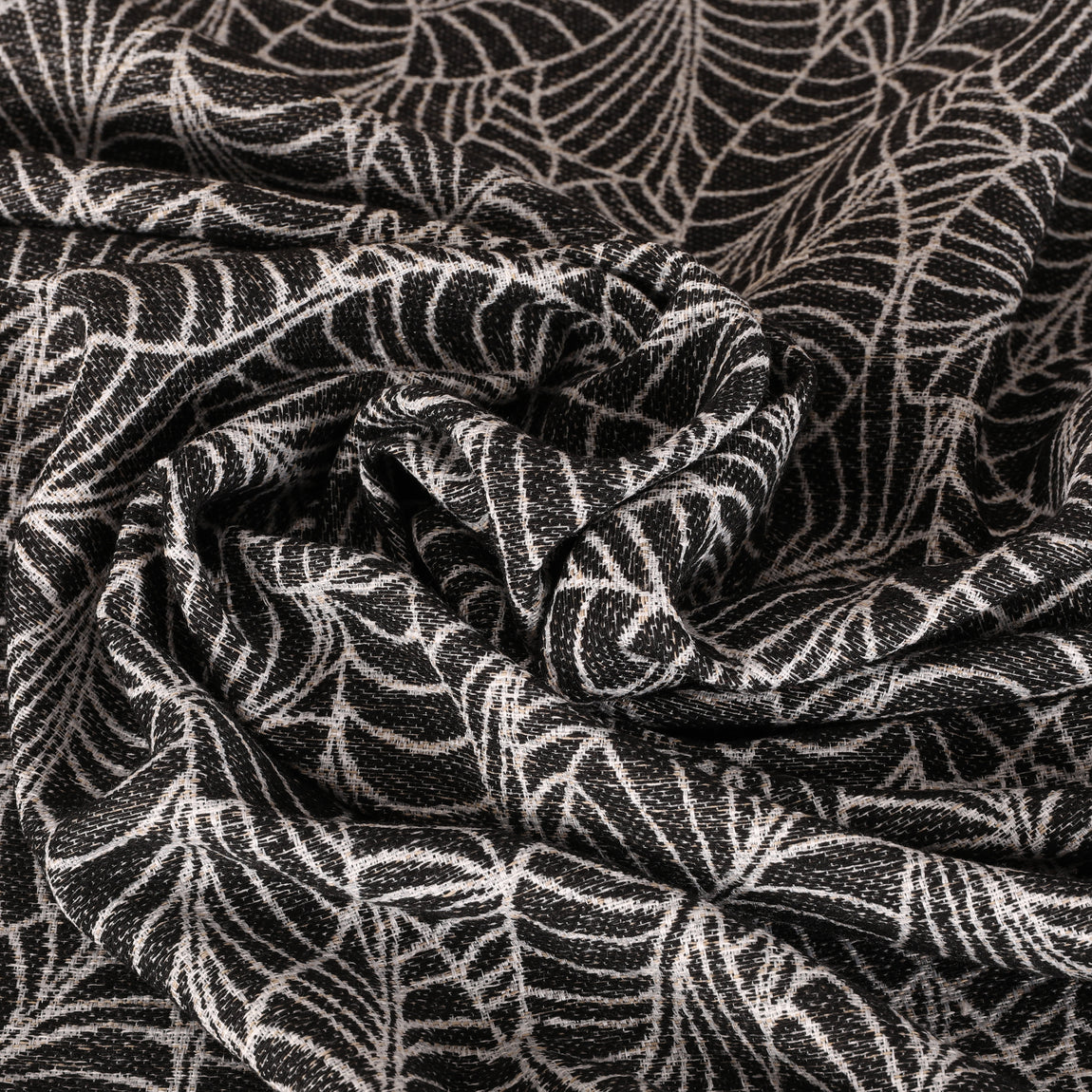 ANTE DECOR Lille Woven Fabric Black