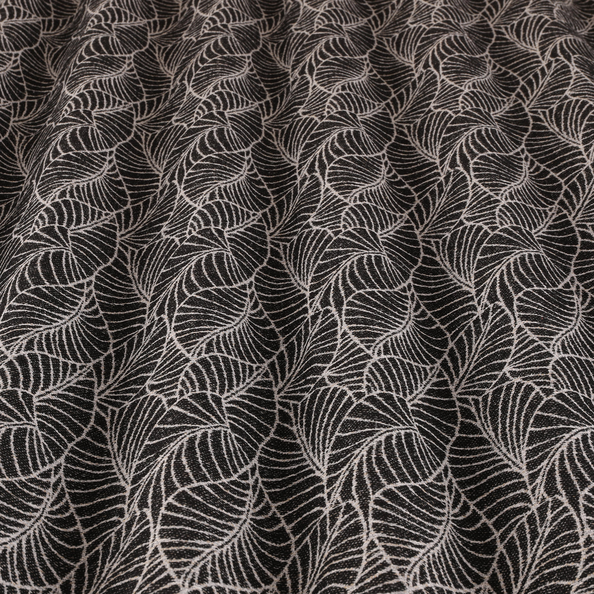 ANTE DECOR Lille Woven Made To Measure Curtains Black