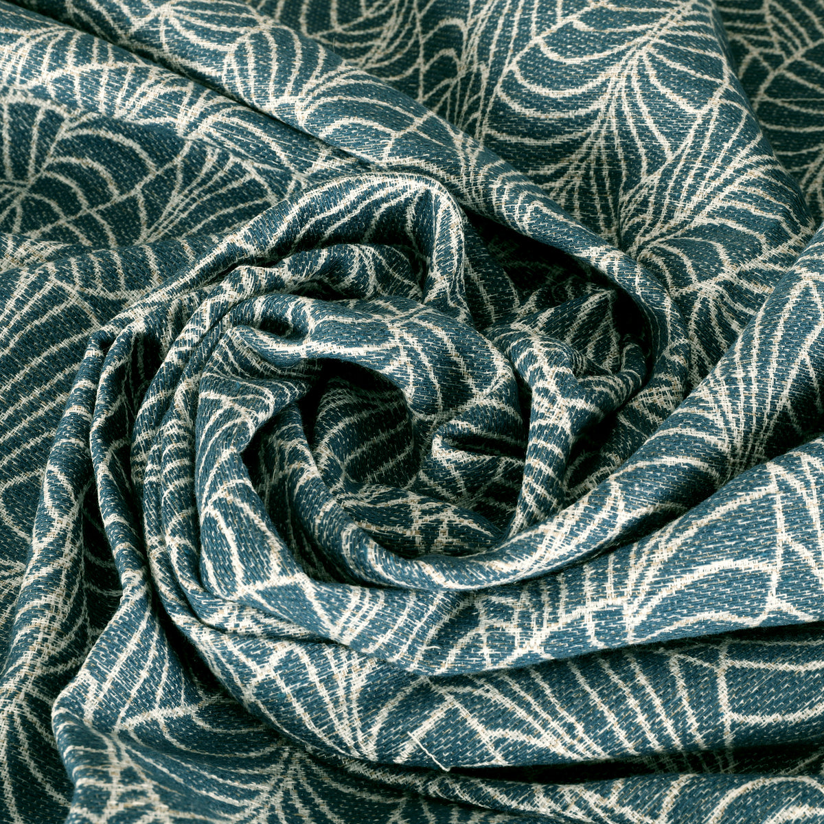 ANTE DECOR Lille Woven Fabric Blue