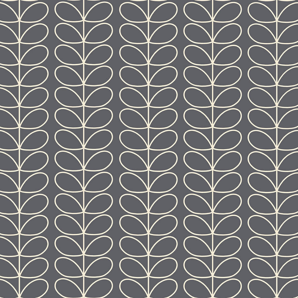Orla Kiely - Linear Stem Ready Made Roller Blind Cool Grey