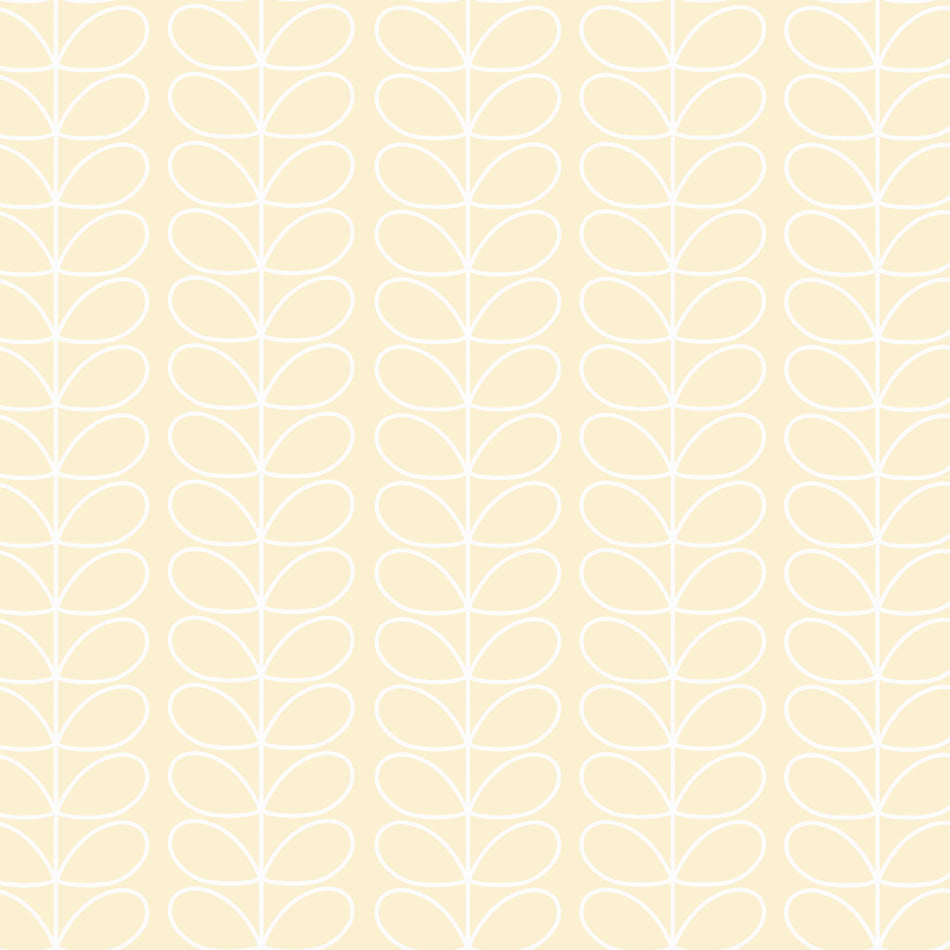 Orla Kiely Linear Stem Made to Measure Blackout Roller Blind Cream