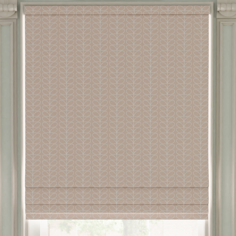 Orla Kiely Linear Stem Made to Measure Roman Blind Pink