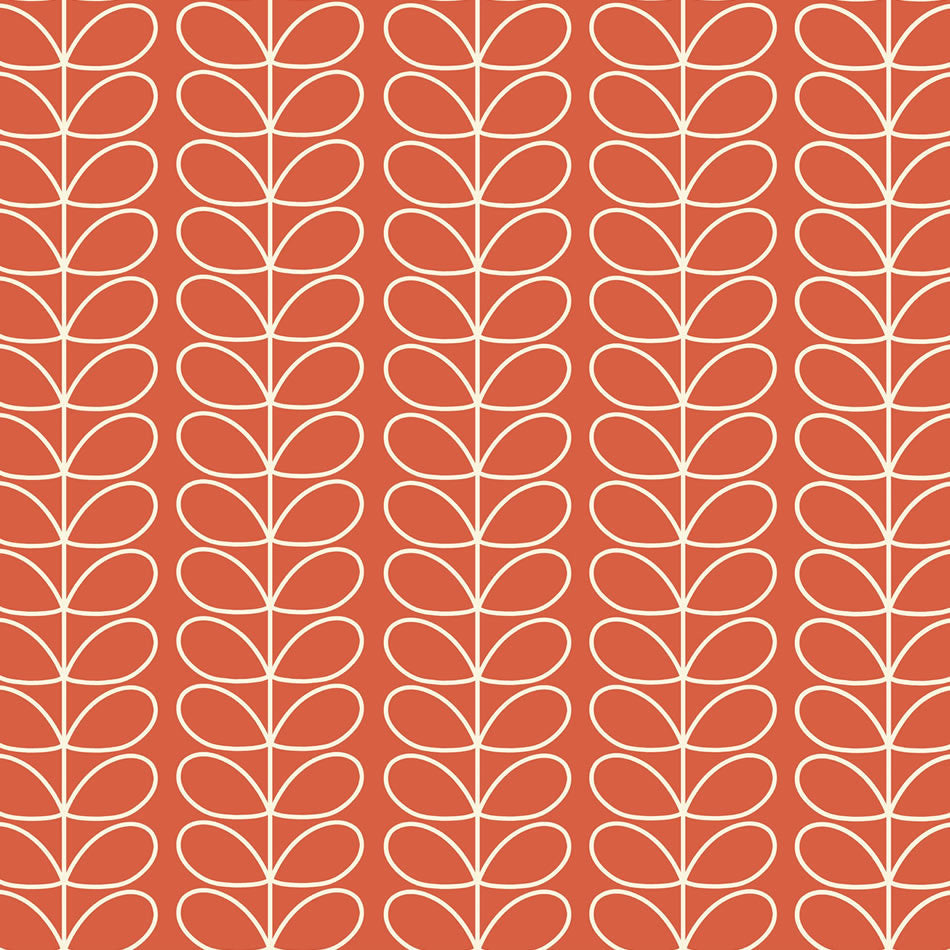 Orla Kiely Linear Stem Made to Measure Blackout Roller Blind Tomato
