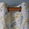 Laura Ashley Longston Sprig Ready Made Eyelet Curtains Ochre Yellow