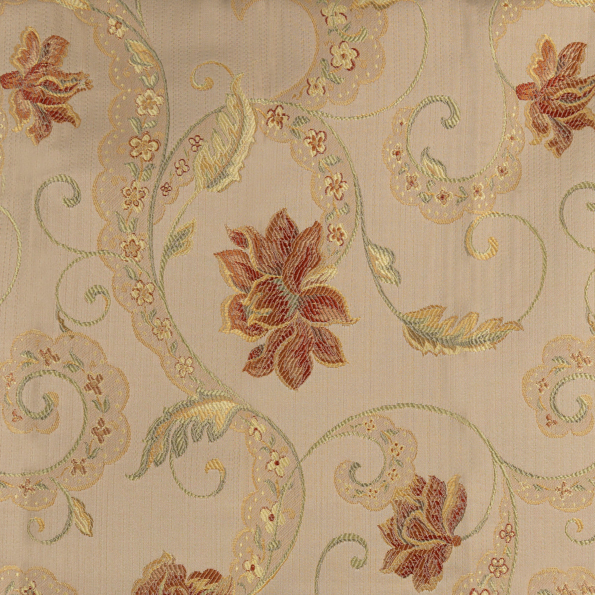 Louis Made to Measure Curtain Terracotta