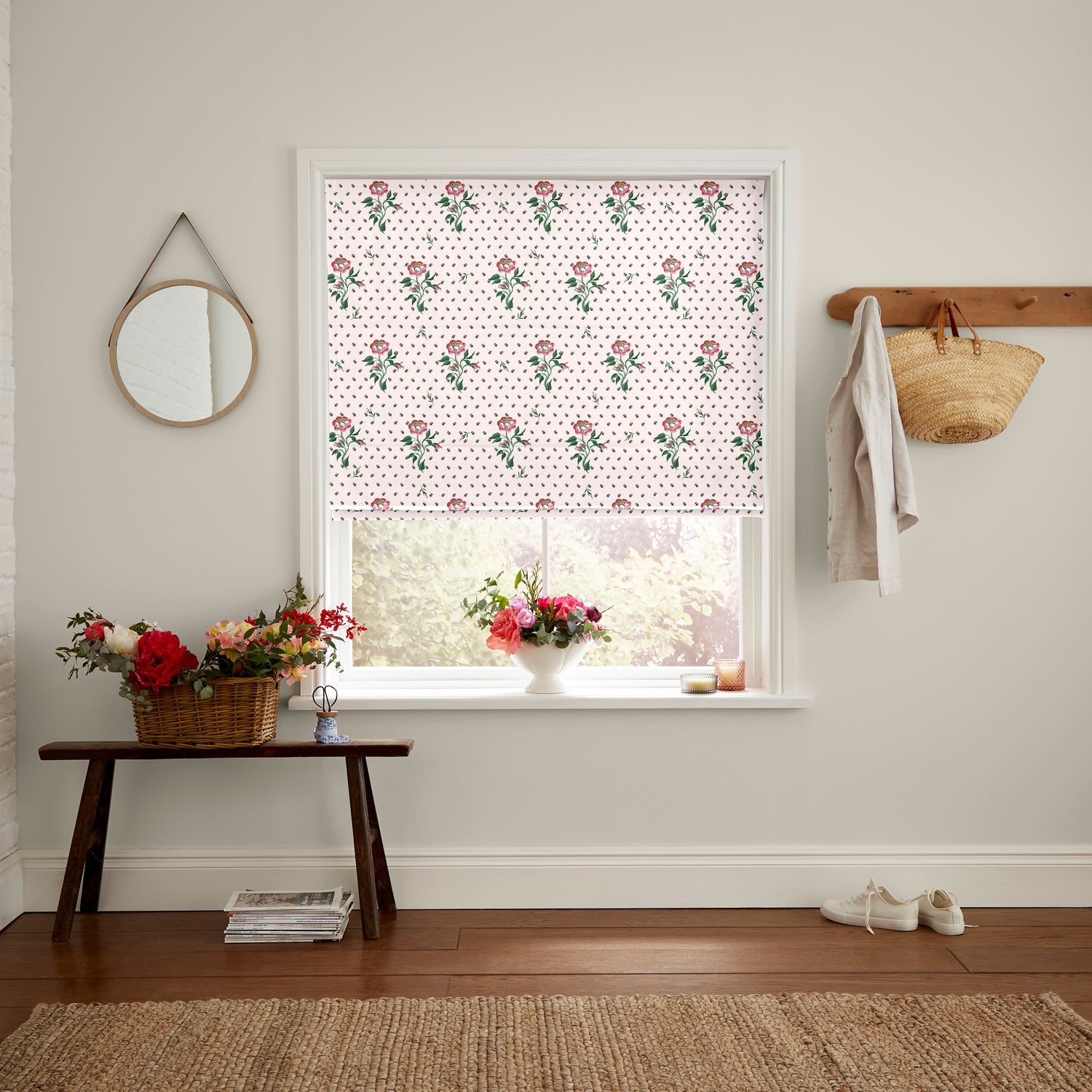 Cath Kidston Love Letter Made to Measure Roman Blind Rose