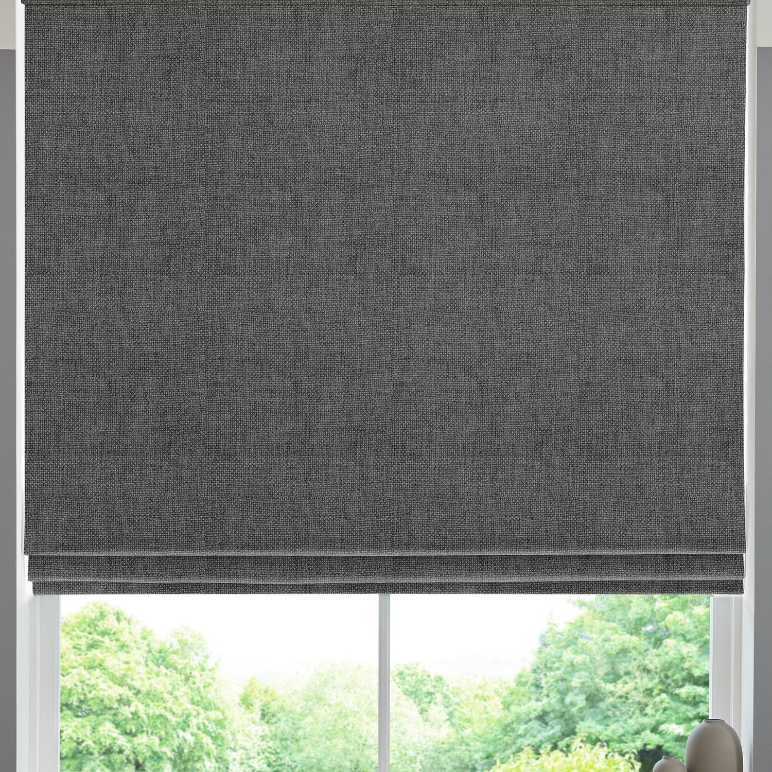 Lugano Made to Measure Roman Blind Ash