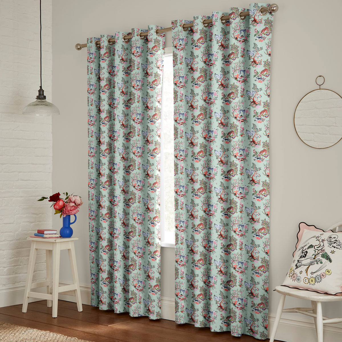 Cath Kidston Magical Kingdom Made to Measure Curtain Mint