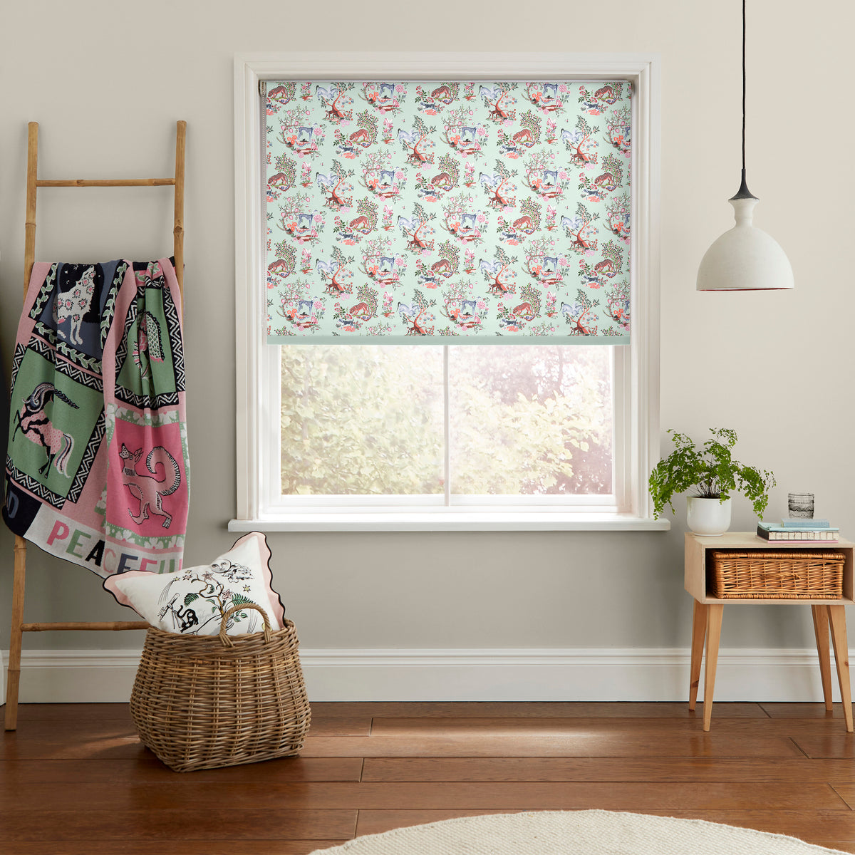 Cath Kidston Magical Kingdom Made to Measure Blackout Roller Blind Mint