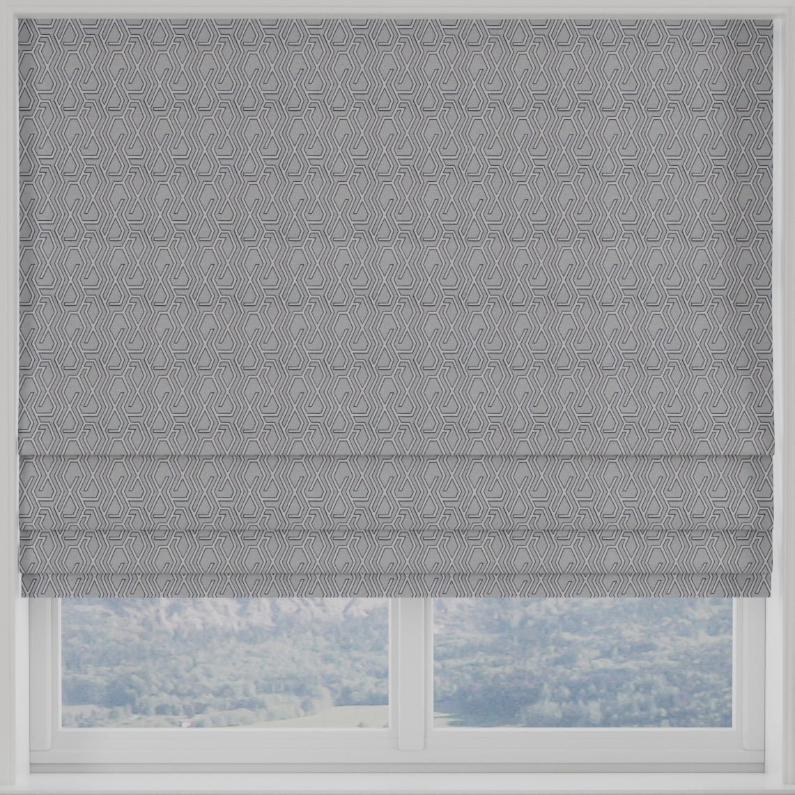 Manhattan Made to Measure Roman Blind Wedgewood