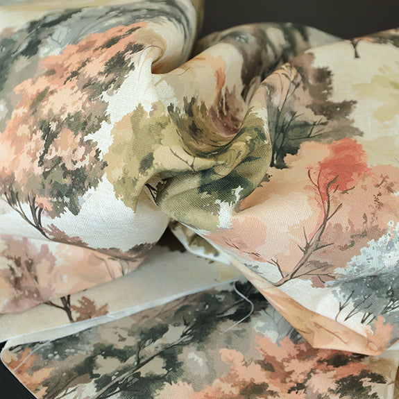 ANTE DECOR Epping Printed Cotton Fabric Rust