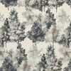 ANTE DECOR Epping Printed Cotton Fabric Charcoal