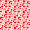 Cath Kidston Marble Hearts Ditsy Made to Measure Curtain Red