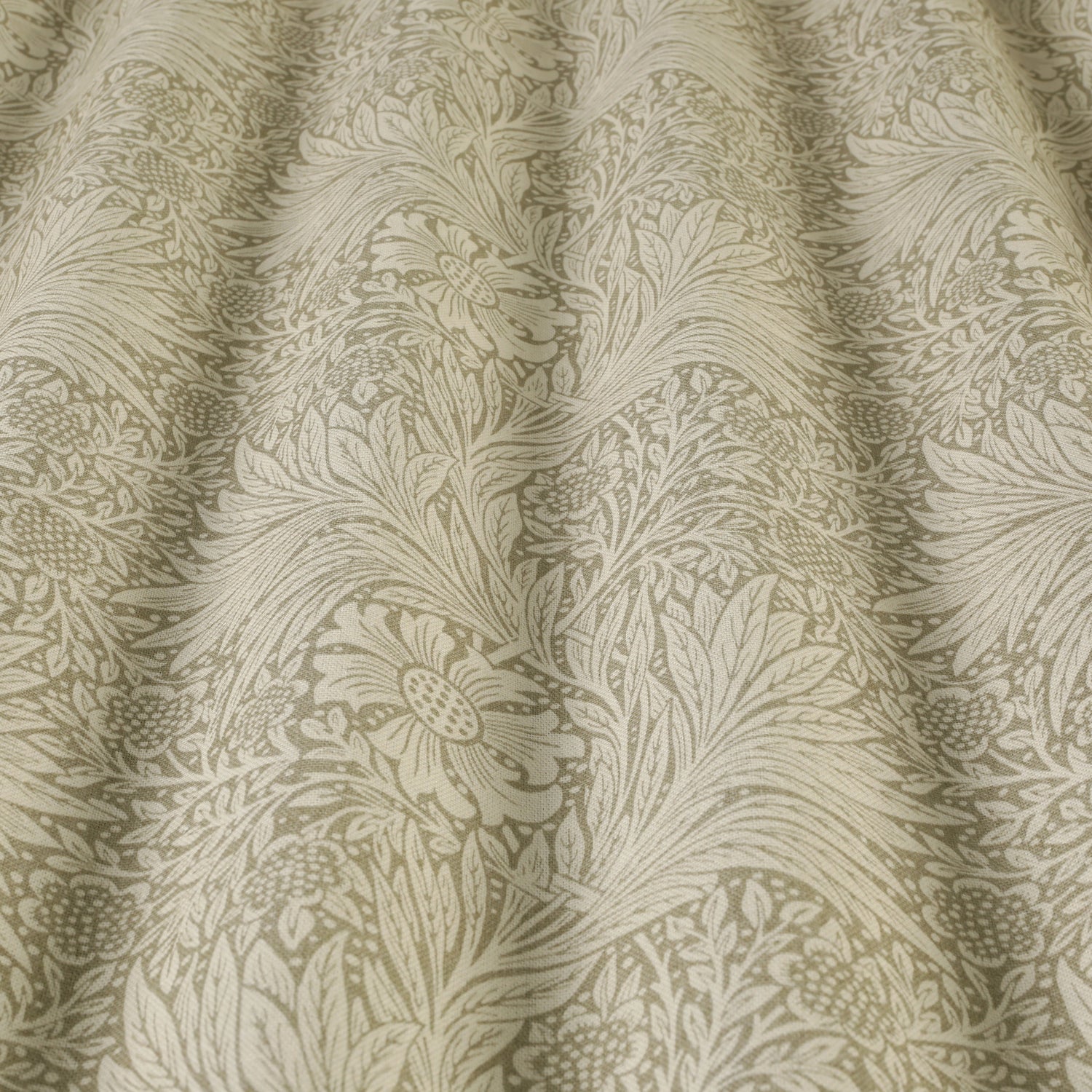 William Morris Marigold Made To Measure Curtains Beige