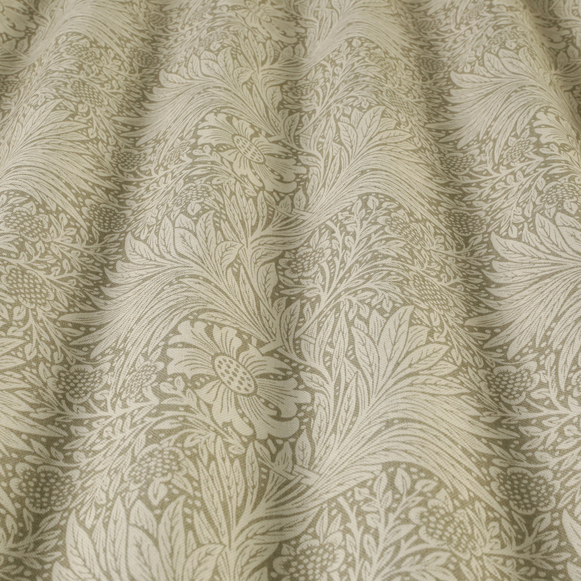 William Morris Marigold Made To Measure Curtains Beige