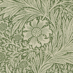 William Morris Marigold Fabric Green