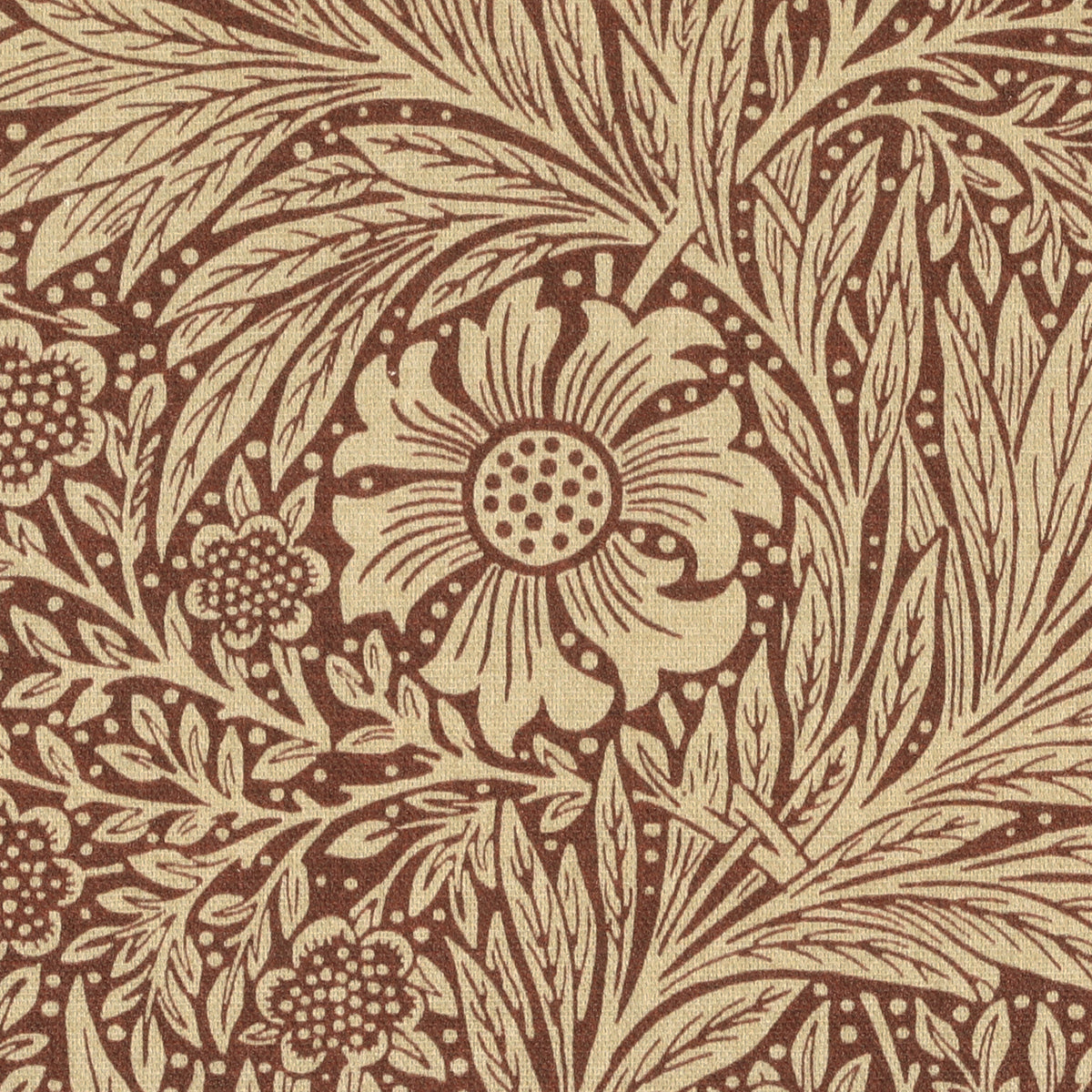 William Morris Marigold Fabric Red